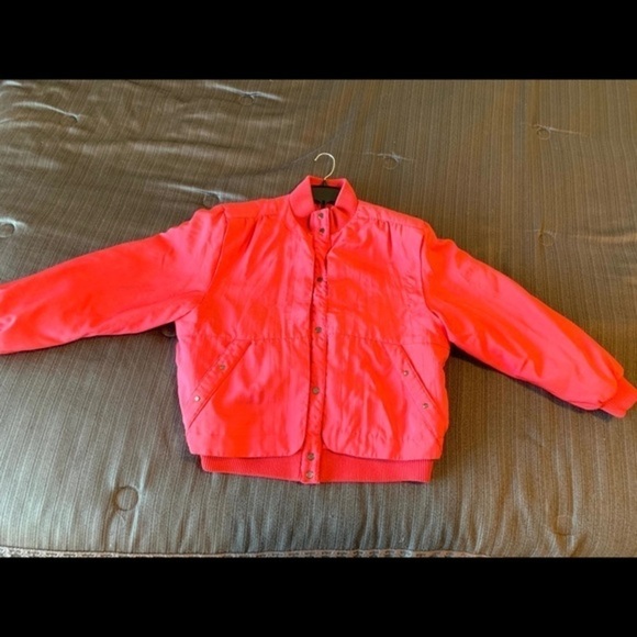Vintage Y2K Jordache Puffer Ski Bomber Jacket Pink - Picture 4 of 16